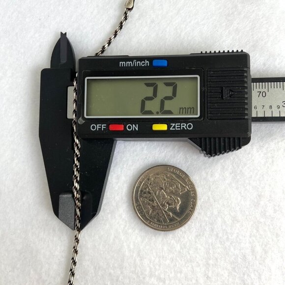 Italian Sterling Silver 925 Italy Dainty 2MM Twisted Rope Chain Bracelet 8” - Picture 14 of 16